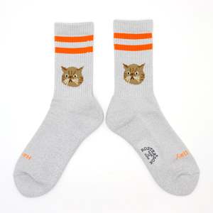 Footwear: Orange Cat