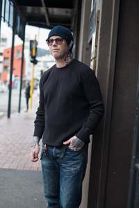 LS Waffle Tee - Black