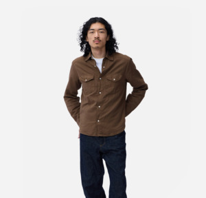 Shirts: Garment dye snap western shirt