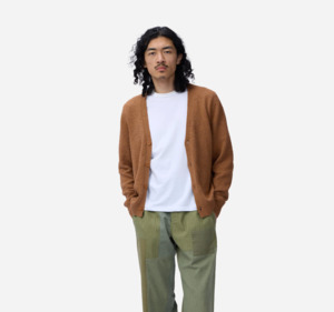 Products: Classic Cardigan - Ochre Boucle