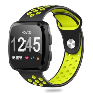 Fitbit Versa Strap Sport Silicone (Black/Volt)