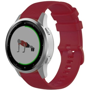 Garmin Vivoactive 4S Strap Quick Release Silicone (Maroon)