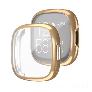 All Watches: Protective Case for Fitbit Versa 4 (Gold)