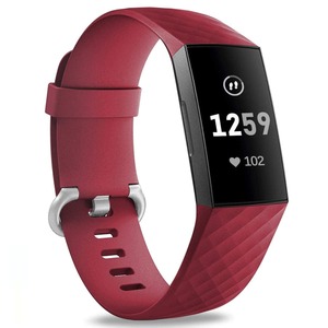 Fitbit Charge 3 Strap Classic Silicone (Maroon)