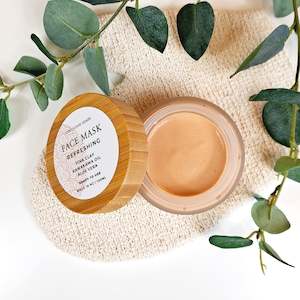 Skin Care Masks & Peels: Pink Clay Mask | Refreshing | Ready to Use | Glass Jar