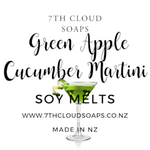 Soy Melts: Soy Wax Melts - Green Apple & Cucumber Martini