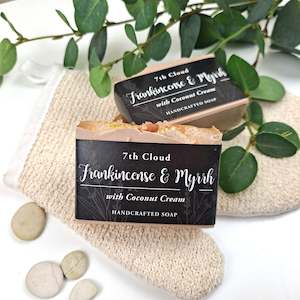 Woody Earthy: Frankincense & Myrrh Soap | 75% Olive Oil Soap | For Sensitive Skin
