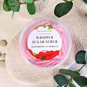 Shower: Whipped Sugar Scrub - Raspberry & Vanilla.