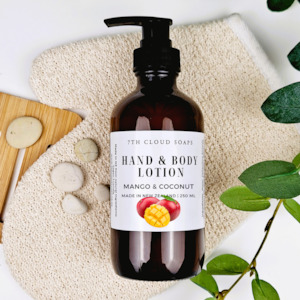 Moisturizes: Hand & Body Lotion - Mango & Coconut