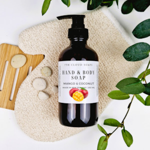 Liquid Soap: Liquid Hand & Body Soap - Mango & Coconut