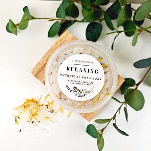 Relaxing Botanical Bath Soak | Lavender, Sage & Magnesium | 250g