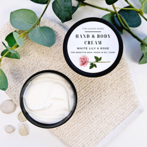 White Lily & Rose Hand & Body Cream