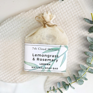 Lemongrass & Rosemary LOOFAH Soap NZ | Natural Exfoliating Soap