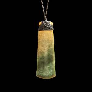 Pendants: Large Jade Hei Toki handcrafted Pendant by Raegan Bregman