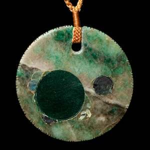 Jeromy Van Riel Jade: Aotea Disc form pendant