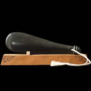 Exhibition Gallery: Patu Onewa (Warrior Club) with stand