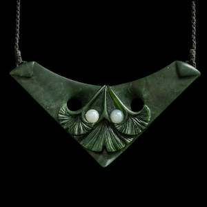 Onewa Stone: Kawakawa Jade Breast Plate, hand-crafted by Madelyne Gourdin