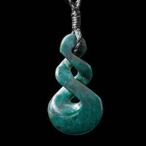 Onewa Stone: Double Pikorua (twist) Aotea pendant