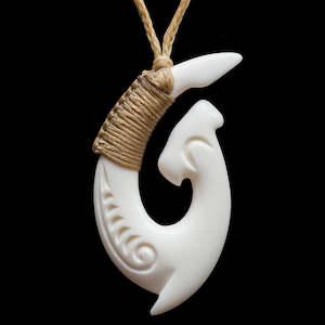 Specials: Bound Hammerhead Shark Matau, handcrafted bone pendant