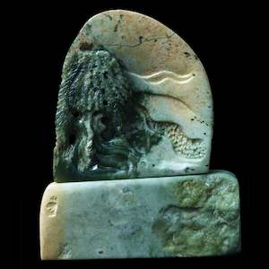 Exhibition Gallery: Pounamu Pohutukawa sculpture by Nick Balme