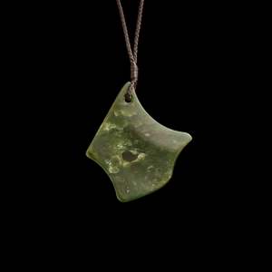 Orphaned: Freeform Jade handcrafted pendant