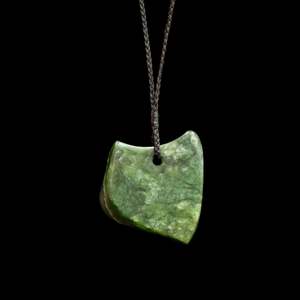 Freeform Jade handcrafted pendant