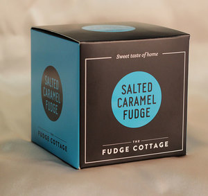 Salted Caramel Cube Box Handcrafted Fudge Gifts The Fudge Cottage
