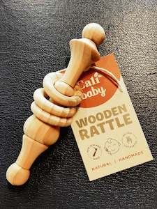 Eco Living: Pine Wood Rattle.