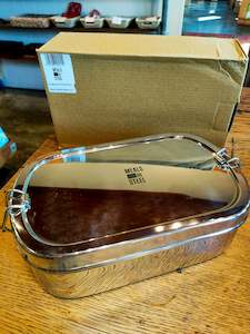 Eco Living: Meals in Steel. Large Oval Lunchbox. $59.99