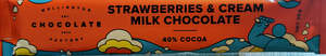 Pantry Staples: Strawberries/Cream Milk Chocolate Bar. WCF.