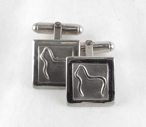 Products: Solid Silver Alpaca Cufflinks - The Alpaca Company