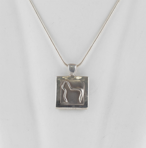 Solid Silver Alpaca Bail Pendant - The Alpaca Company
