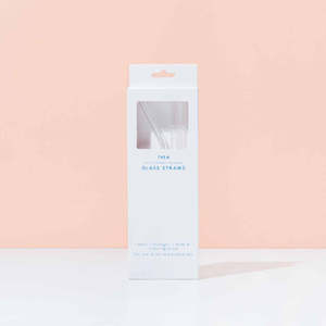 All: Reusable Glass Straw Set - Includes Bubble Tea Straw