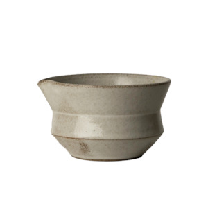 White Ceramic Chawan Matcha Bowl by Studio Foon