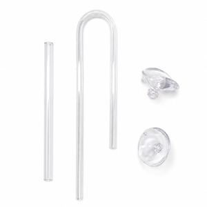 Aquapro Tubing Holder - Acrylic U-Bend with Suction Cups