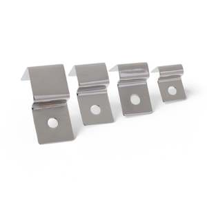 Aquarium Glass Lid Clips – Stainless Steel Holders with Silicone Pads - Set of 4