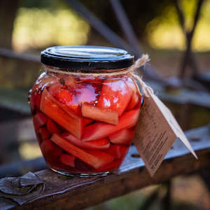Accompaniments And Accessories: Rhubarb in Rose Syrup 580mL