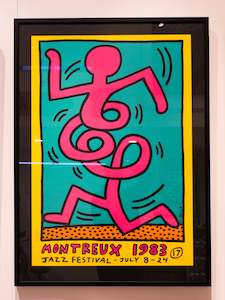 KEITH HARING - 1983 MONTREUX JAZZ FESTIVAL (YELLOW)