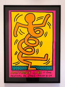 KEITH HARING - 1983 MONTREUX JAZZ FESTIVAL (PINK)