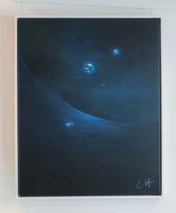 Original Paintings: EM WAFER - RIDING THE CURRENT