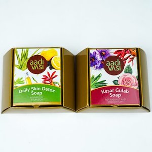 Organic Handcrafted Soaps Combo( Moring Vetiver Soap and Kumkumadi Soap) - 49ash&hellip;