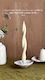 Twist candle & ceramic holder set