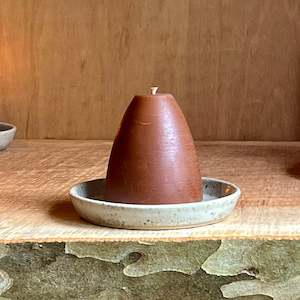 Candle And Ceramic Sets: Bell Candle/Candle Plate Set