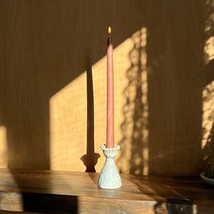 Milky Glaze Taper Candle Holder