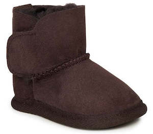Emu Sheepskin Booties: Emu Sheepskin Baby Uggs - Chocolate