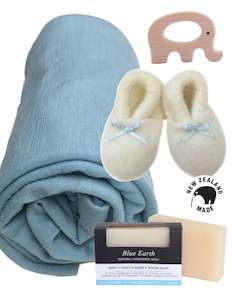 Gift Boxes: NZ Made Merino Gift Set - Blue Topaz
