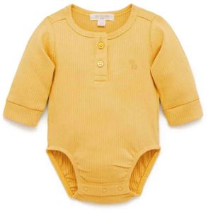 Purebaby Organic Cotton And Gorgeousness: Purebaby Organic cotton bodysuit - sunshine in 3-6 months