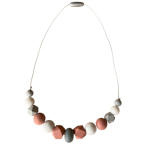 Pepi Bites: Silicone Teething Necklace - Blush