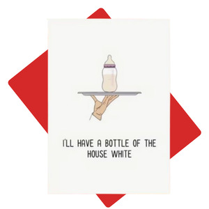 New Arrivals: New Baby Card - House White