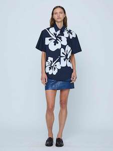 Wynn Hamlyn: Hibiscus Applique Shirt